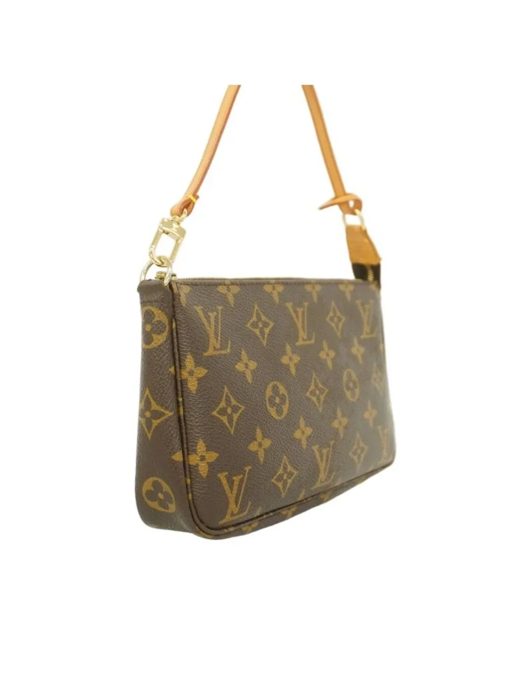 ★SOLD★ Louis Vuitton Pouch Monogram Pochette Brown - Picture 2 of 9
